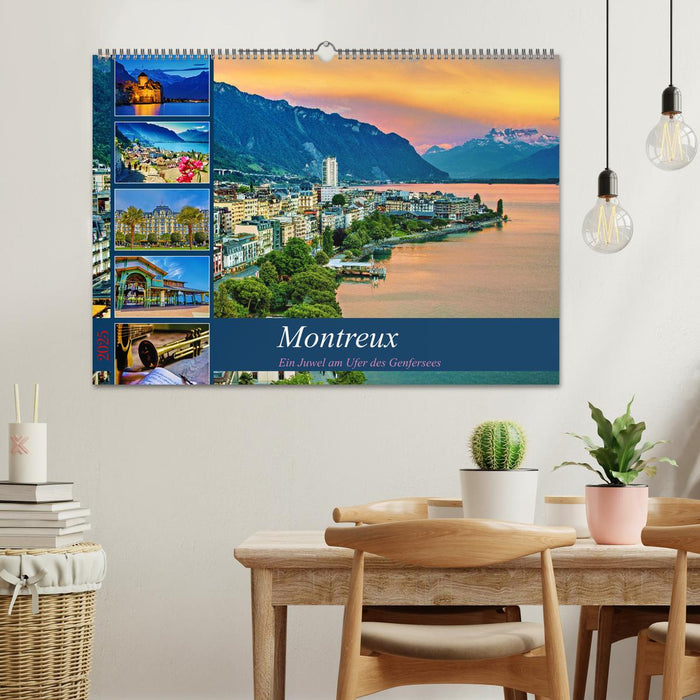 Montreux - ein Juwel am Ufer des Genfersees (CALVENDO Wandkalender 2025)