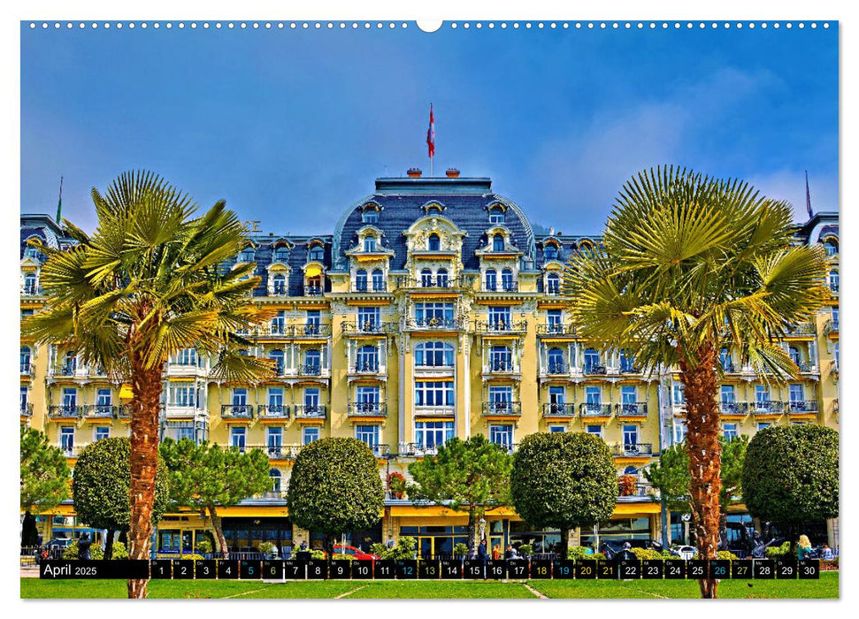 Montreux - ein Juwel am Ufer des Genfersees (CALVENDO Wandkalender 2025)