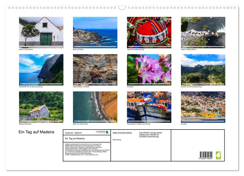 Ein Tag auf Madeira (CALVENDO Wandkalender 2025)