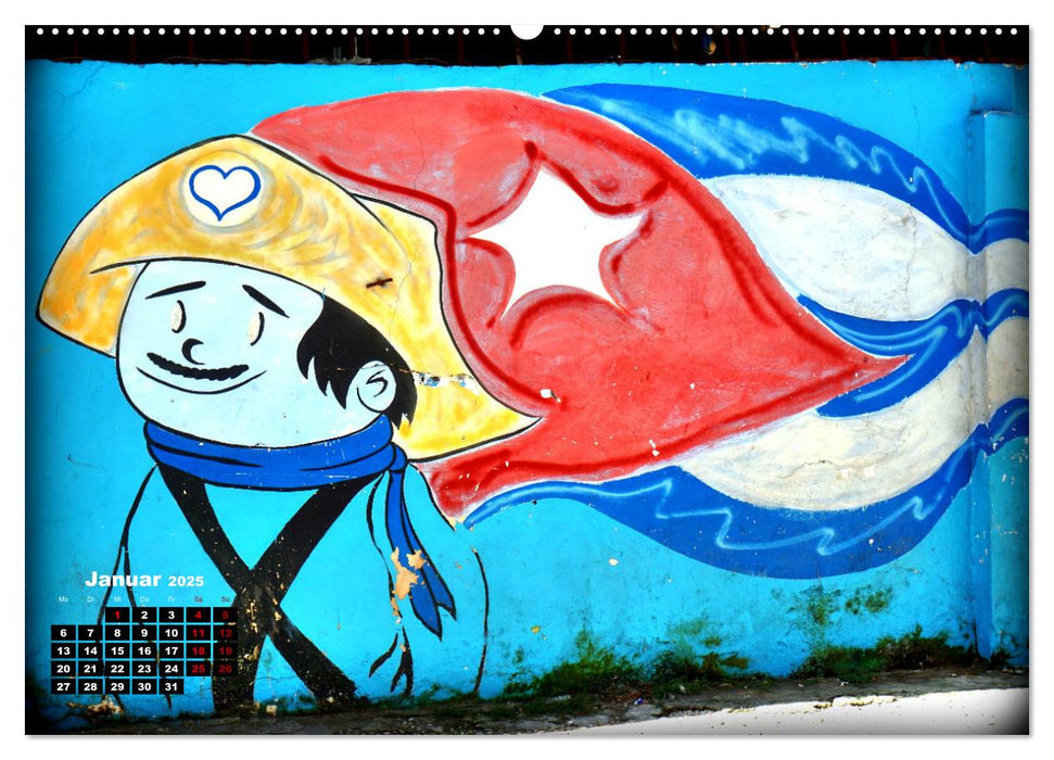 Gesichter Havannas - Street Art in der kubanischen Hauptstadt (CALVENDO Premium Wandkalender 2025)