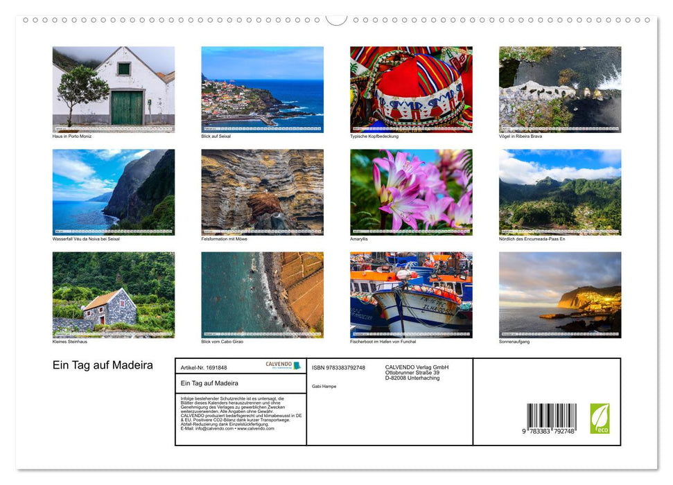 Ein Tag auf Madeira (CALVENDO Premium Wandkalender 2025)