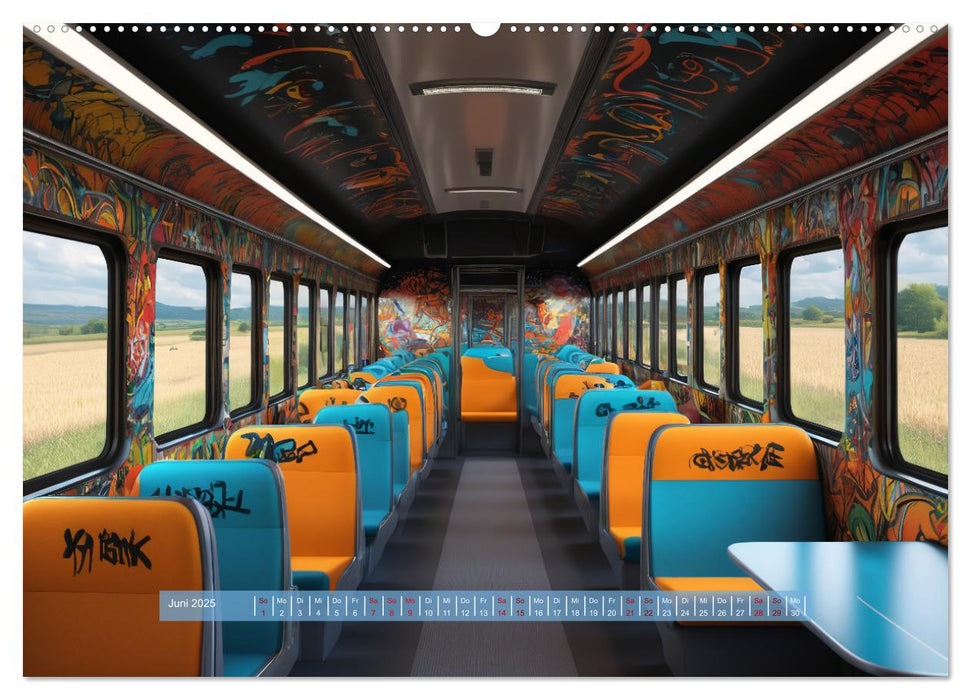 Graffiti Train (CALVENDO Premium Wandkalender 2025)
