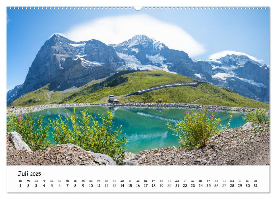 Faszination Berner Oberland - Wanderlust und Gipfelblick (CALVENDO Premium Wandkalender 2025)