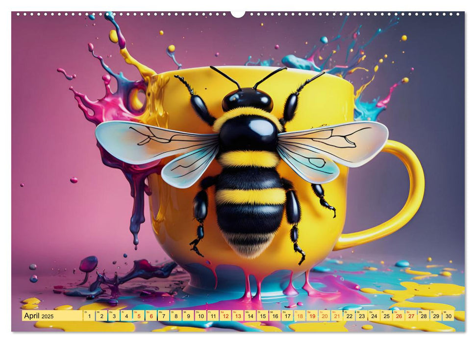 Tierische Kaffeestunden (CALVENDO Premium Wandkalender 2025)