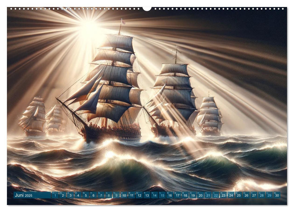 Maritime Meisterwerke: Ein KI-Kalender für Seefahrerherzen (CALVENDO Premium Wandkalender 2025)