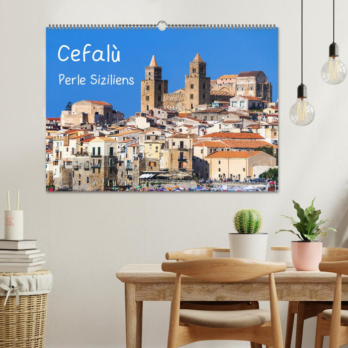 Cefalù Perle Siziliens (CALVENDO Wandkalender 2025)