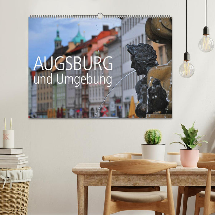 Augsburg und Umgebung (CALVENDO Wandkalender 2025)