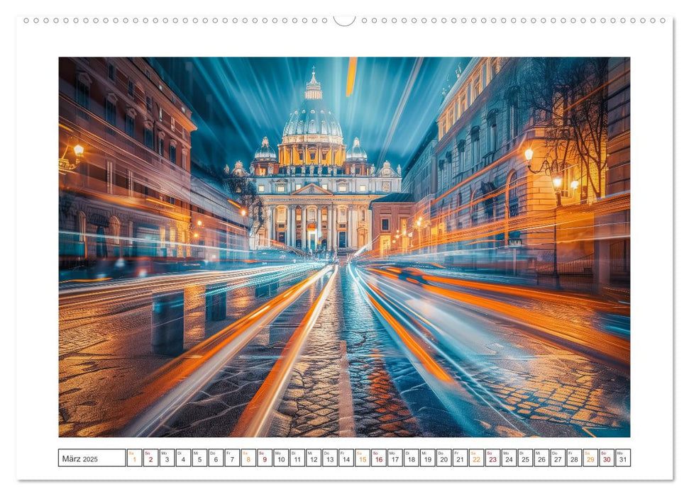 Die ewige Stadt Rome (CALVENDO Premium Wandkalender 2025)