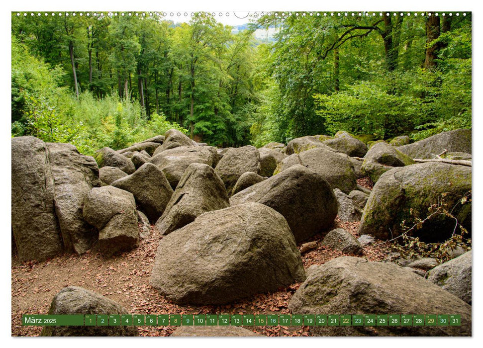 Das Felsenmeer - Natur pur im Odenwald (CALVENDO Premium Wandkalender 2025)