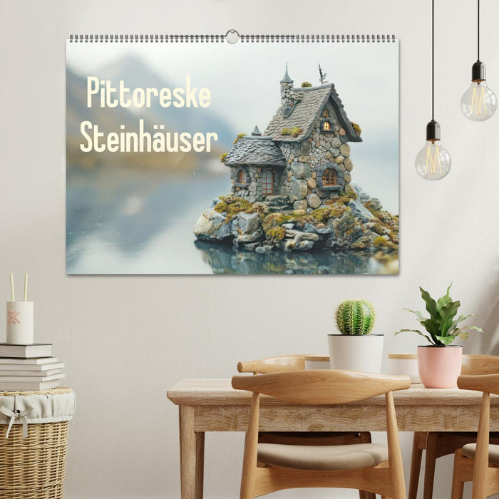 Pittoreske Steinhäuser (CALVENDO Wandkalender 2025)