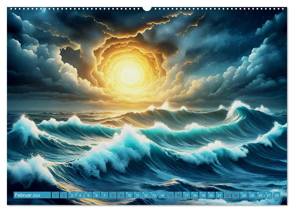 Stürmische Wellen (CALVENDO Wandkalender 2025)