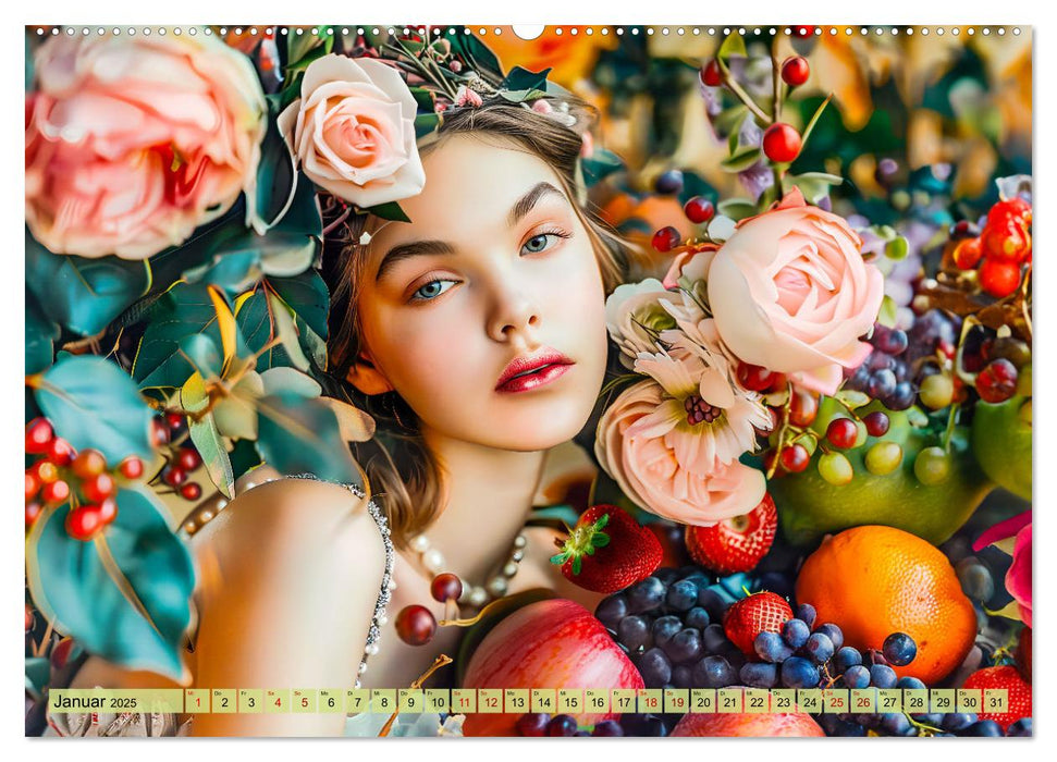 Obstkönigin - Fruchtig, floral und voller Schönheit (CALVENDO Wandkalender 2025)
