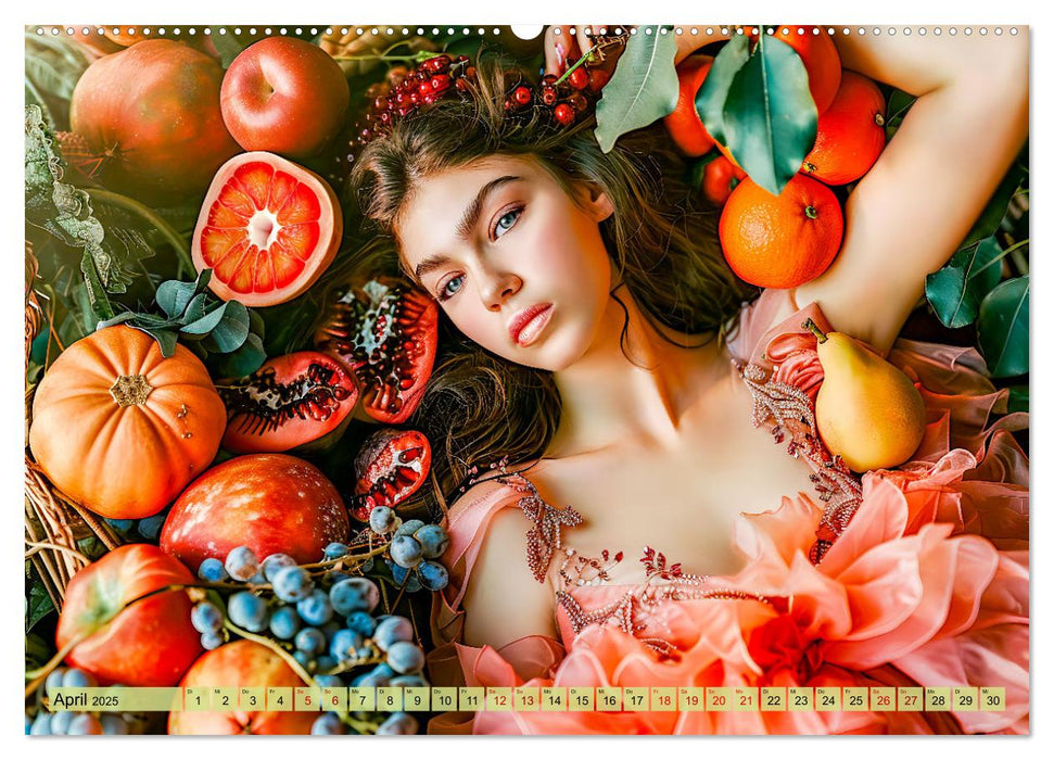 Obstkönigin - Fruchtig, floral und voller Schönheit (CALVENDO Wandkalender 2025)