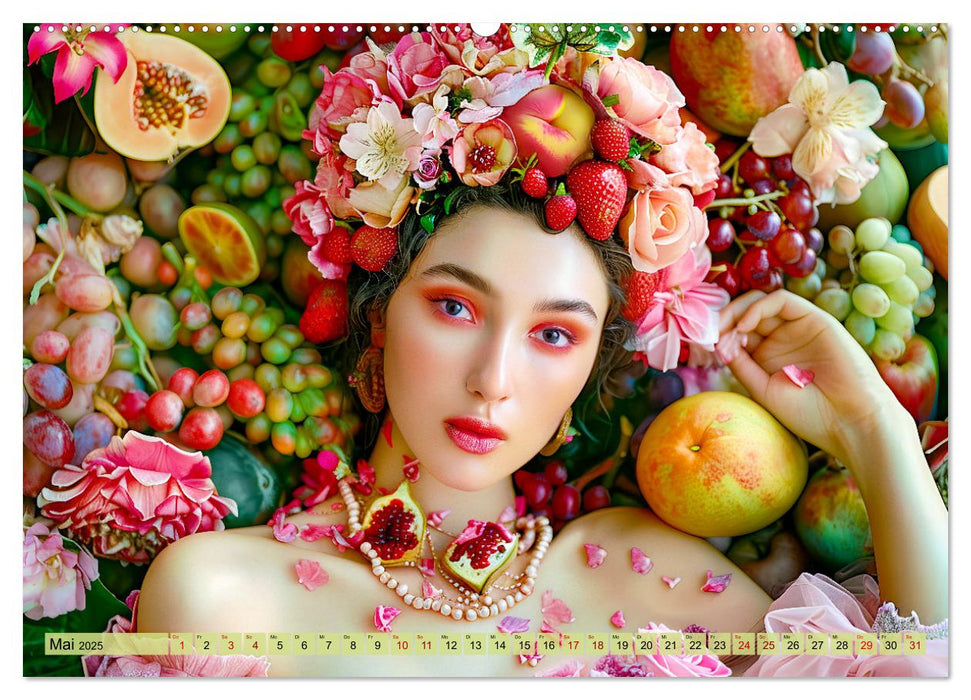 Obstkönigin - Fruchtig, floral und voller Schönheit (CALVENDO Premium Wandkalender 2025)