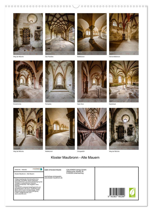 Kloster Maulbronn - Alte Mauern (CALVENDO Premium Wandkalender 2025)