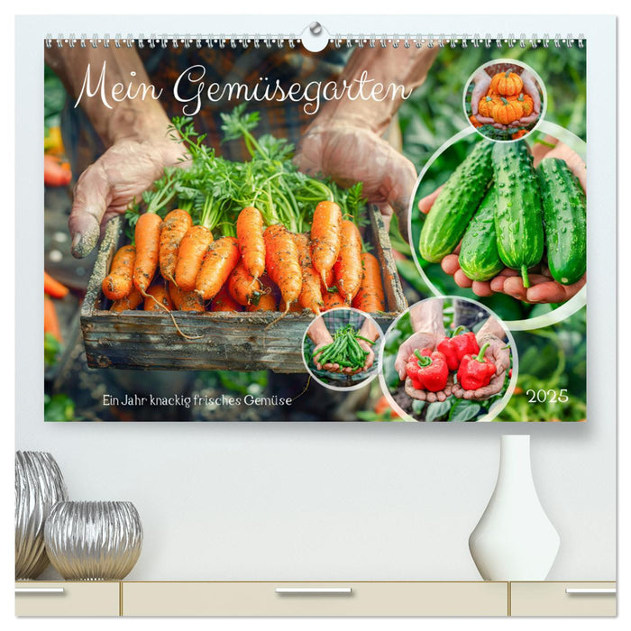 Mein Gemüsegarten - Ein Jahr knackig frisches Gemüse (CALVENDO Premium Wandkalender 2025)