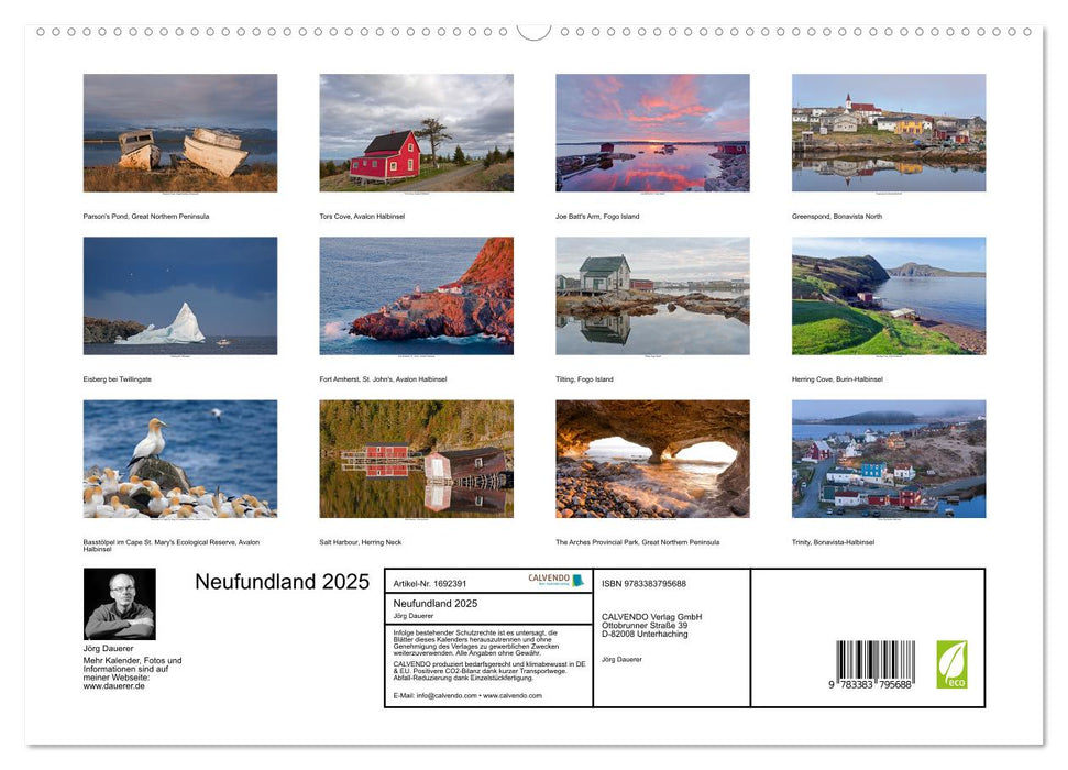 Neufundland 2025 (CALVENDO Premium Wandkalender 2025)