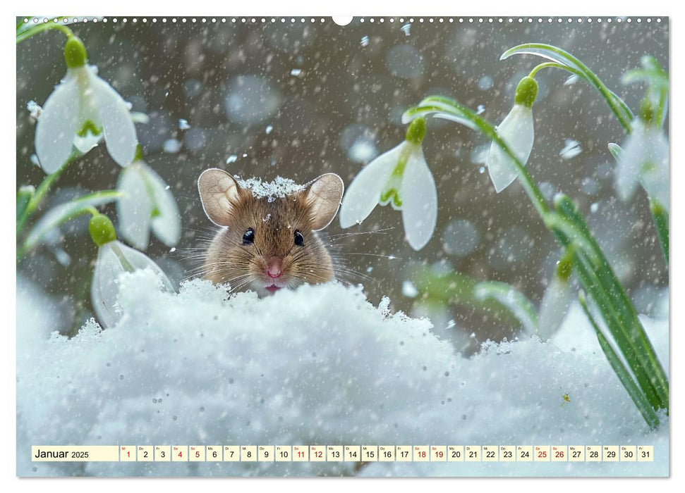 Mäuse - neugierig unterwegs (CALVENDO Wandkalender 2025)