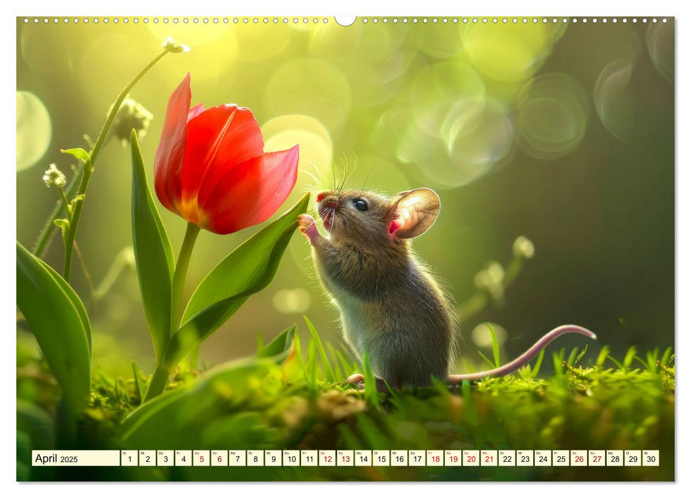 Mäuse - neugierig unterwegs (CALVENDO Premium Wandkalender 2025)