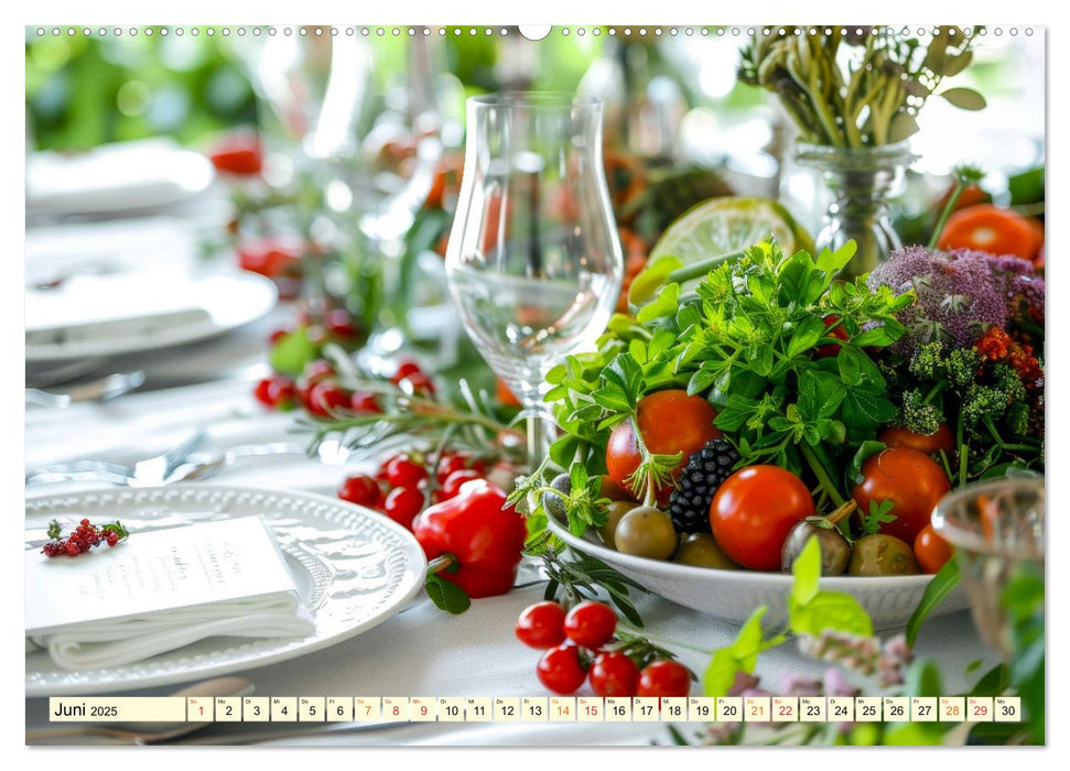 Gedeckter Tisch für Gourmets (CALVENDO Wandkalender 2025)