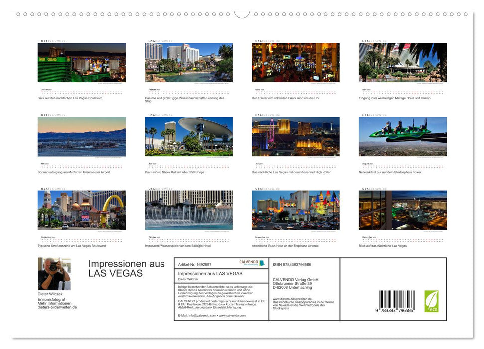 Impressionen aus LAS VEGAS (CALVENDO Premium Wandkalender 2025)