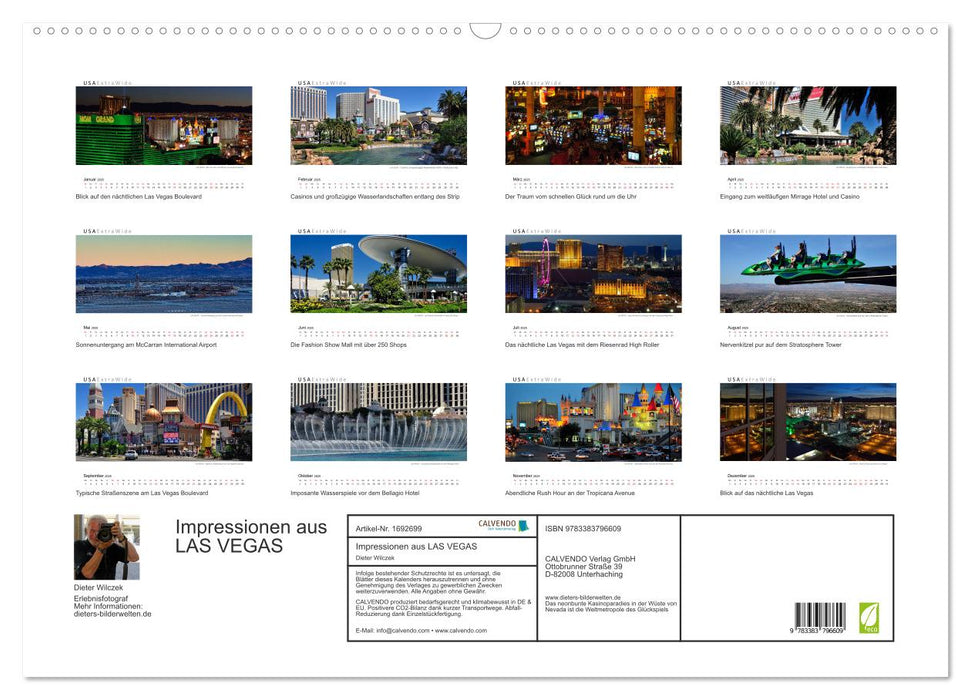 Impressionen aus LAS VEGAS (CALVENDO Wandkalender 2025)