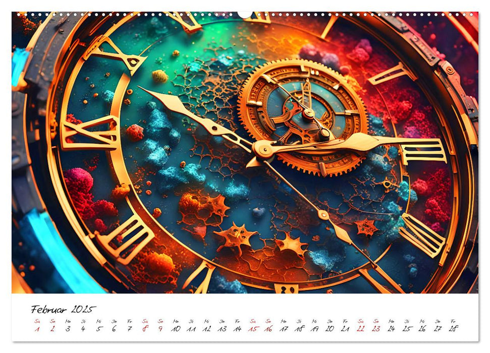 Abstrakte Zeitsprünge (CALVENDO Wandkalender 2025)