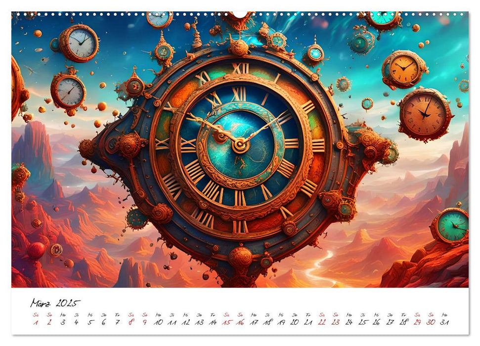 Abstrakte Zeitsprünge (CALVENDO Wandkalender 2025)