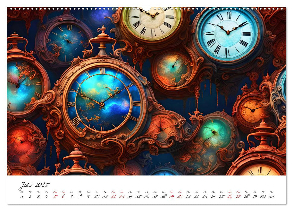 Abstrakte Zeitsprünge (CALVENDO Premium Wandkalender 2025)