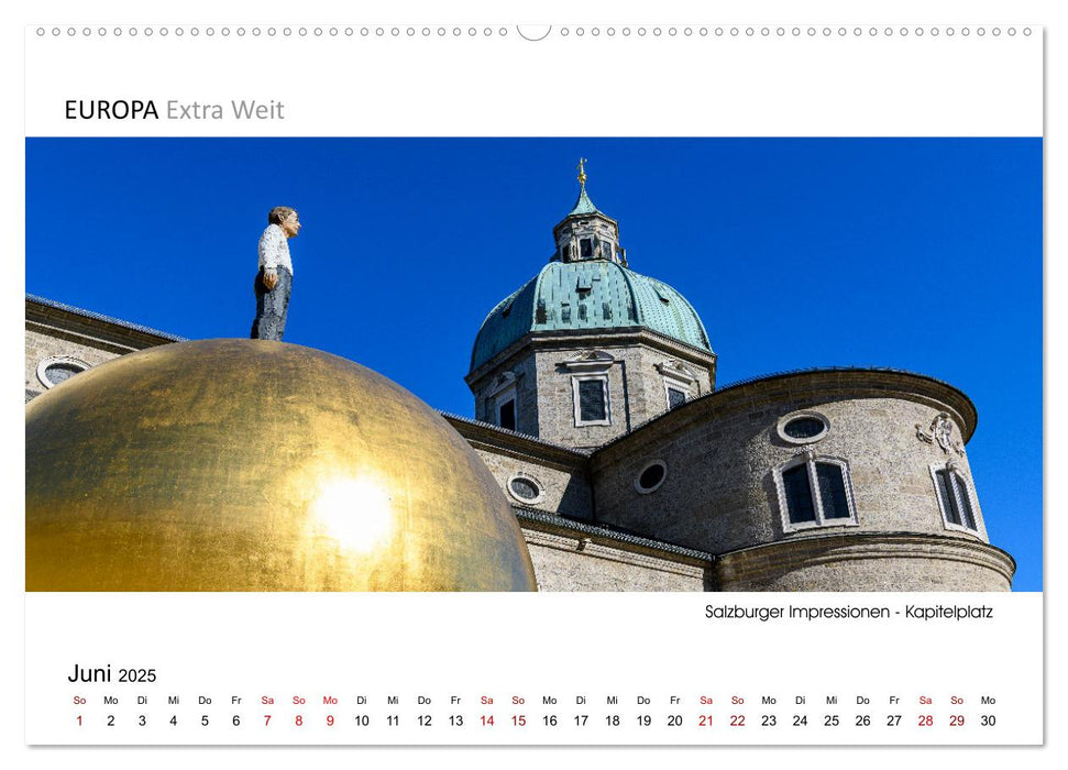 Salzburger Impressionen - Panoramabilder (CALVENDO Premium Wandkalender 2025)
