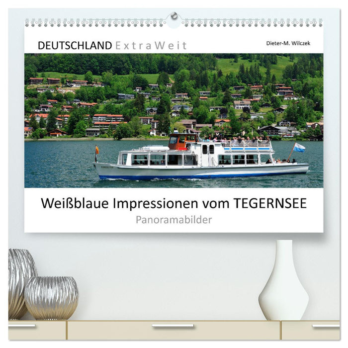 Weißblaue Impressionen vom Tegernsee (CALVENDO Premium Wandkalender 2025)