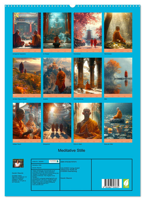 Meditative Stille (CALVENDO Premium Wandkalender 2025)