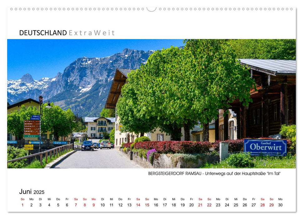 Village d'alpinisme RAMSAU - joyau du pays de Berchtesgaden (calendrier mural CALVENDO 2025) 
