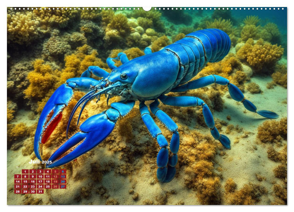 Tief unten im Meer Unterwasser Fantasy (CALVENDO Premium Wandkalender 2025)