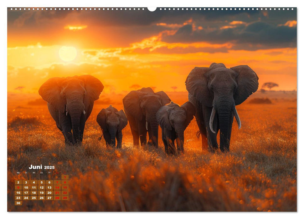Liebenswerte Elefanten (CALVENDO Wandkalender 2025)