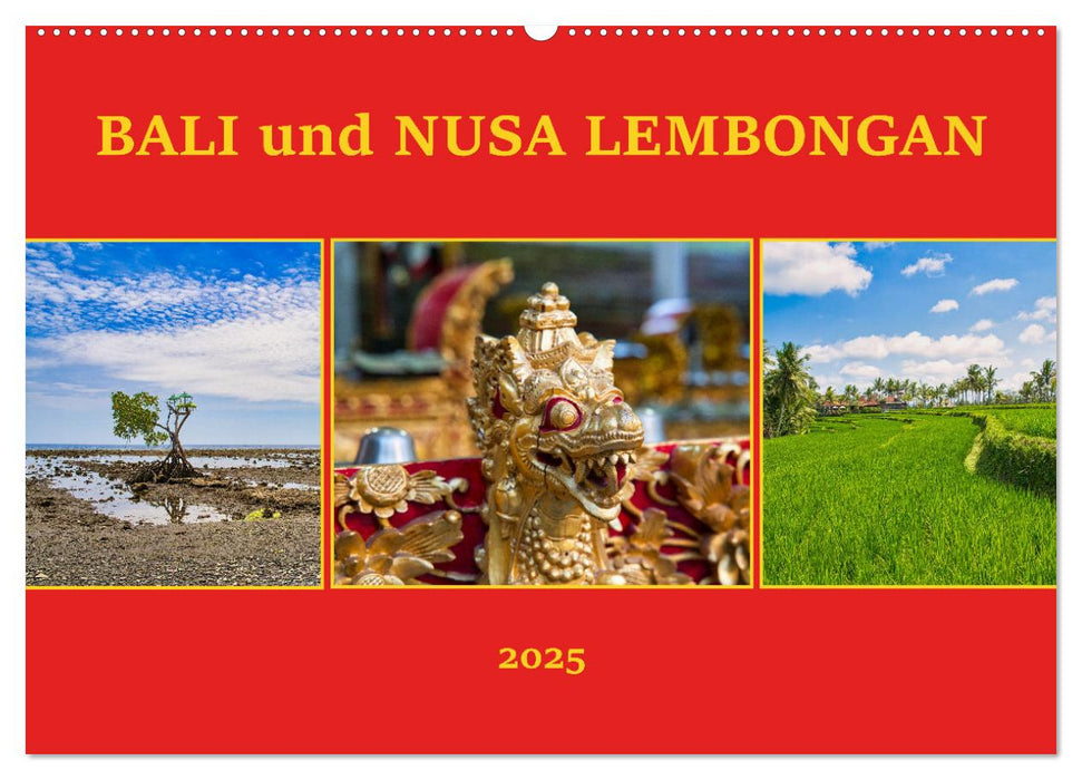 Bali und Nusa Lembongan (CALVENDO Wandkalender 2025)