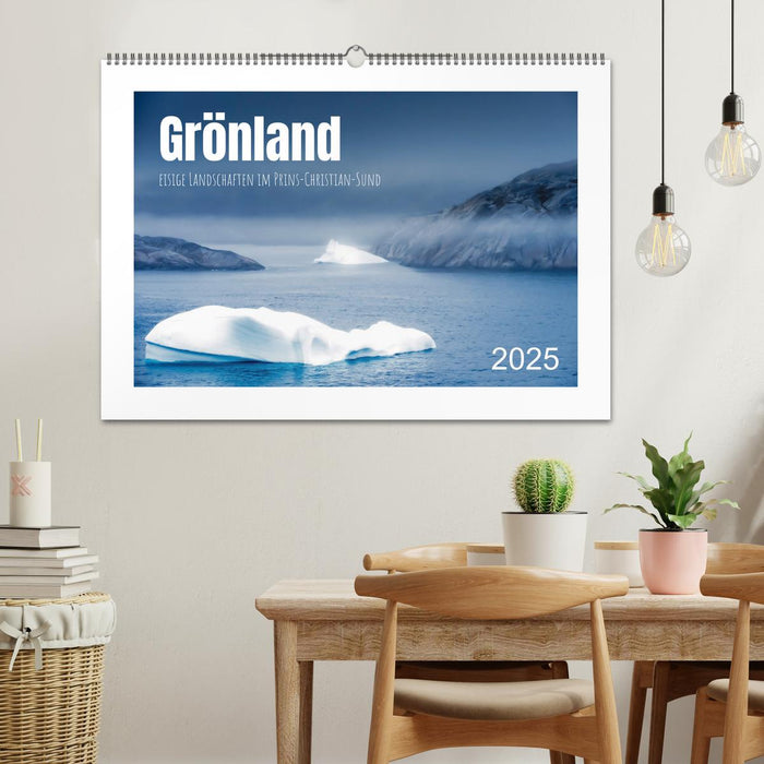 Grönland - eisige Landschaften im Prins Christian Sund (CALVENDO Wandkalender 2025)