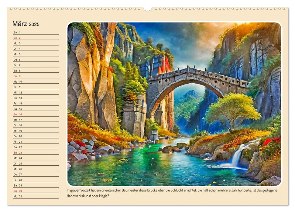 Orte einer Märchenwelt (CALVENDO Wandkalender 2025)