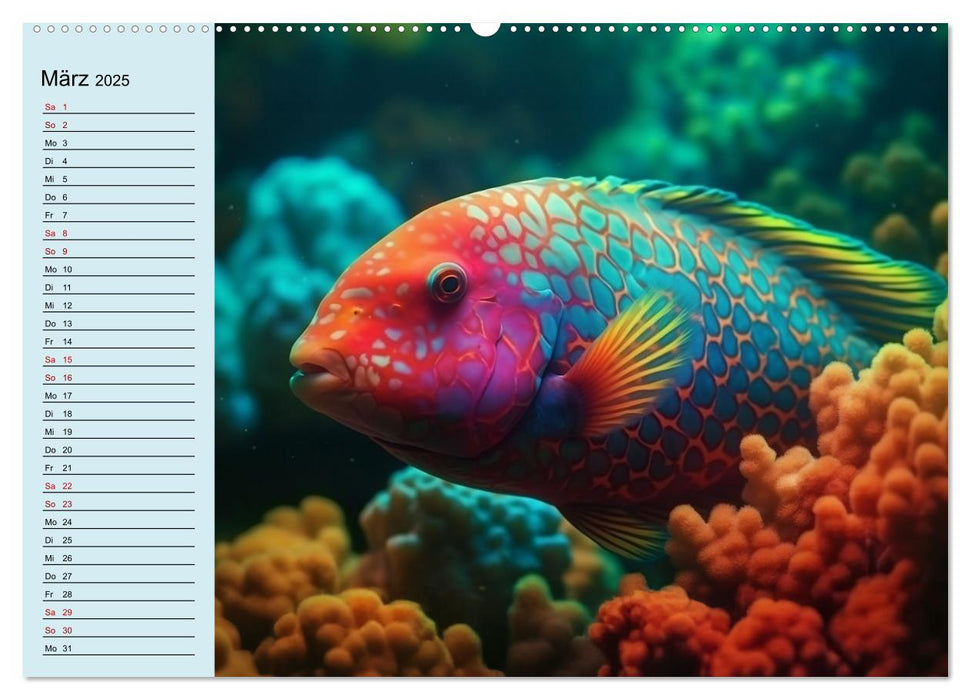Fischfantasie (CALVENDO Wandkalender 2025)