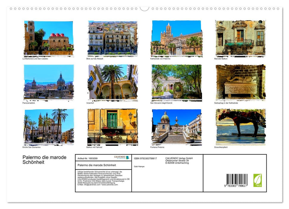 Palermo die marode Schönheit (CALVENDO Premium Wandkalender 2025)