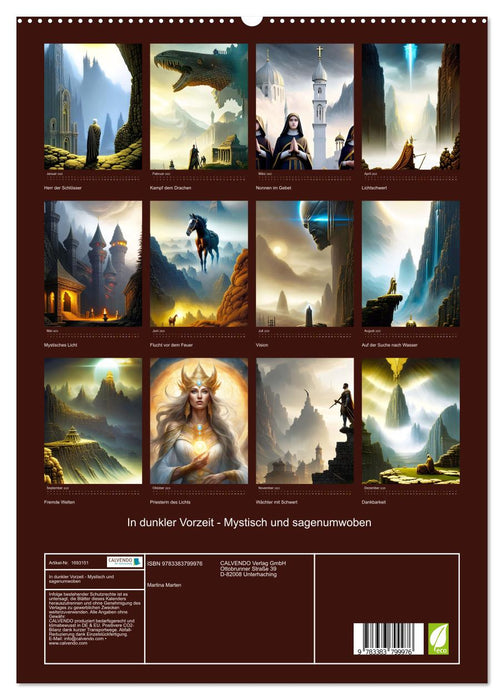In dunkler Vorzeit - Mystisch und sagenumwoben (CALVENDO Premium Wandkalender 2025)