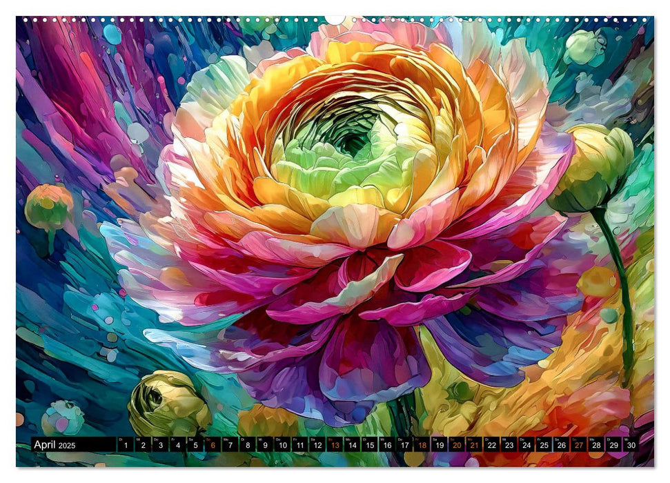 Blühende Zauberwelt (CALVENDO Premium Wandkalender 2025)