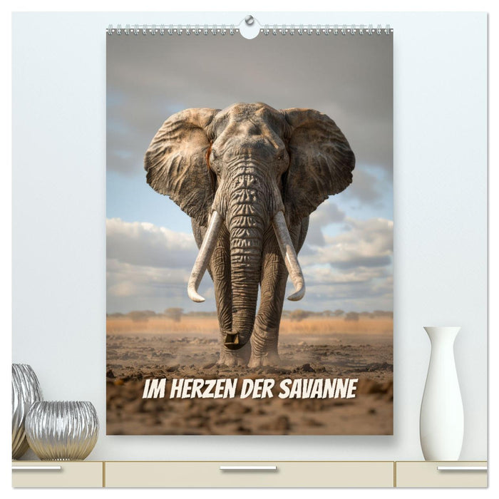 Im Herzen der Savanne (CALVENDO Premium Wandkalender 2025)