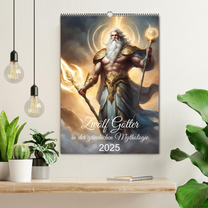 Zwölf Götter der griechischen Mythologie (CALVENDO Wandkalender 2025)