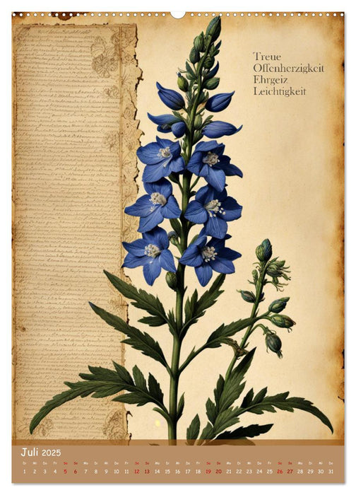 Geburtsblume, dein florales Sternzeichen (CALVENDO Premium Wandkalender 2025)