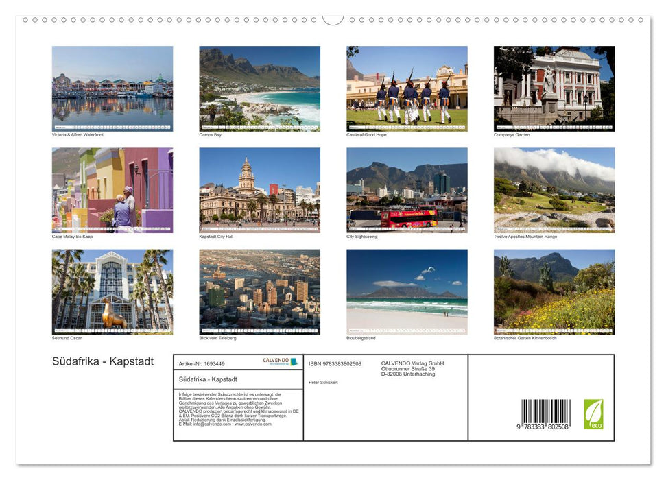 Südafrika - Kapstadt (CALVENDO Premium Wandkalender 2025)