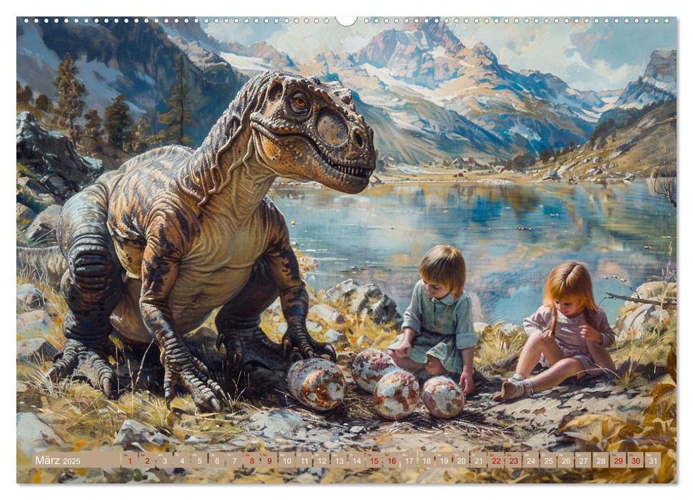 Meine Freunde sind Dinosaurier (CALVENDO Wandkalender 2025)