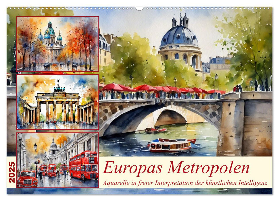 Europas Metropolen (CALVENDO Wandkalender 2025)