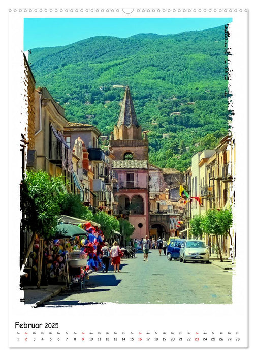 Dorfleben auf Sizilien (CALVENDO Wandkalender 2025)