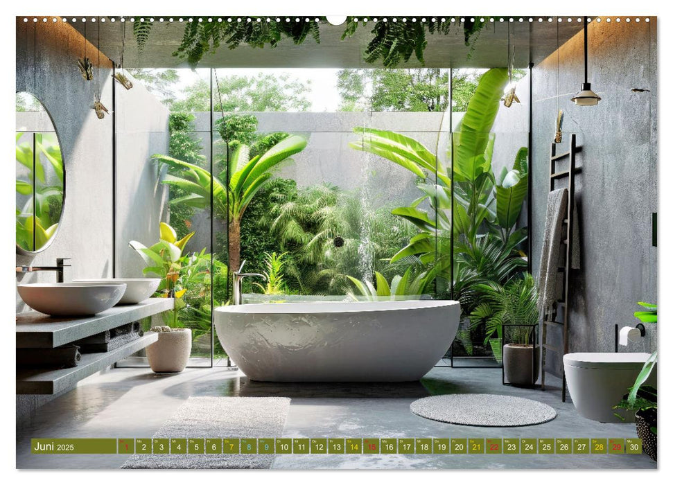 Urban Jungle - wohnen mit Pflanzen (CALVENDO Premium Wandkalender 2025)